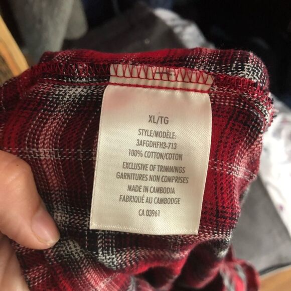 DENVER hayes size XL red plaid pajama pants - Picture 7 of 7